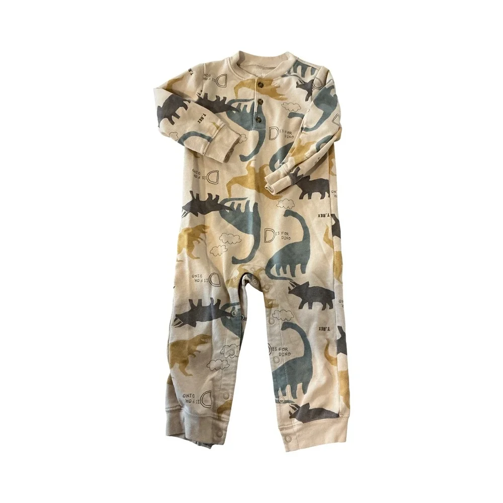 Baby Boy 8pc Bundle Jumping Beans Garanimals Carters‎ Dinosaur Romper Pants 24M